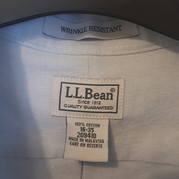 L.L. BEAN WRINKLE RESISTANT DRESS SHIRT - Picture 3 of 7
